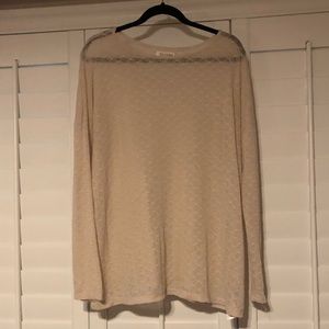 Volcom light tan pull over sweater